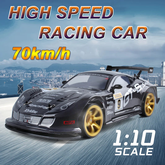 1:10 RC Toy 70km/H High Speed Drift Racing Car Remote Control Vehicle 4WD GTR